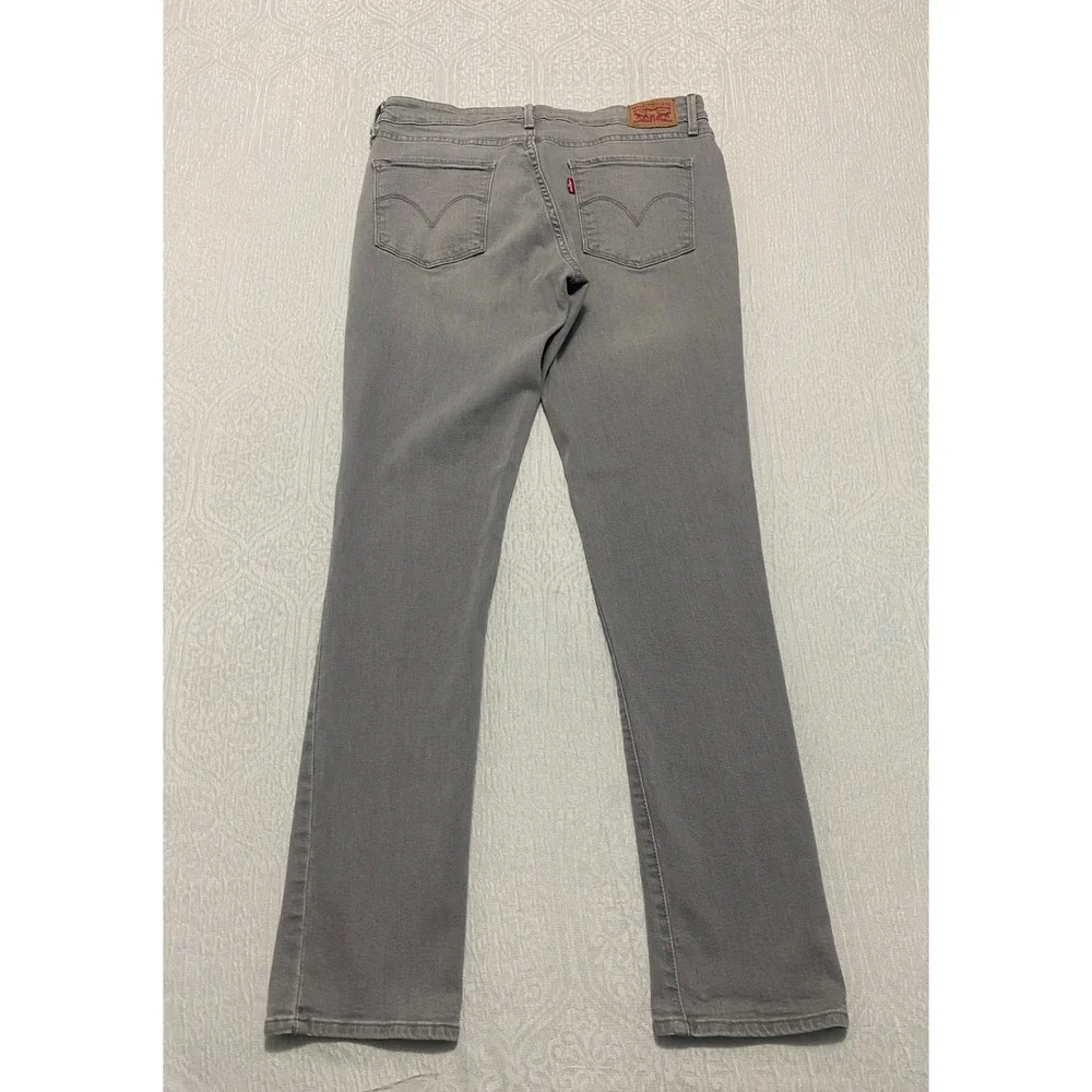 Levi's Mid Rise Skinny Women's Jeans Size 32 Gray Denim‎ Comfort Stretch